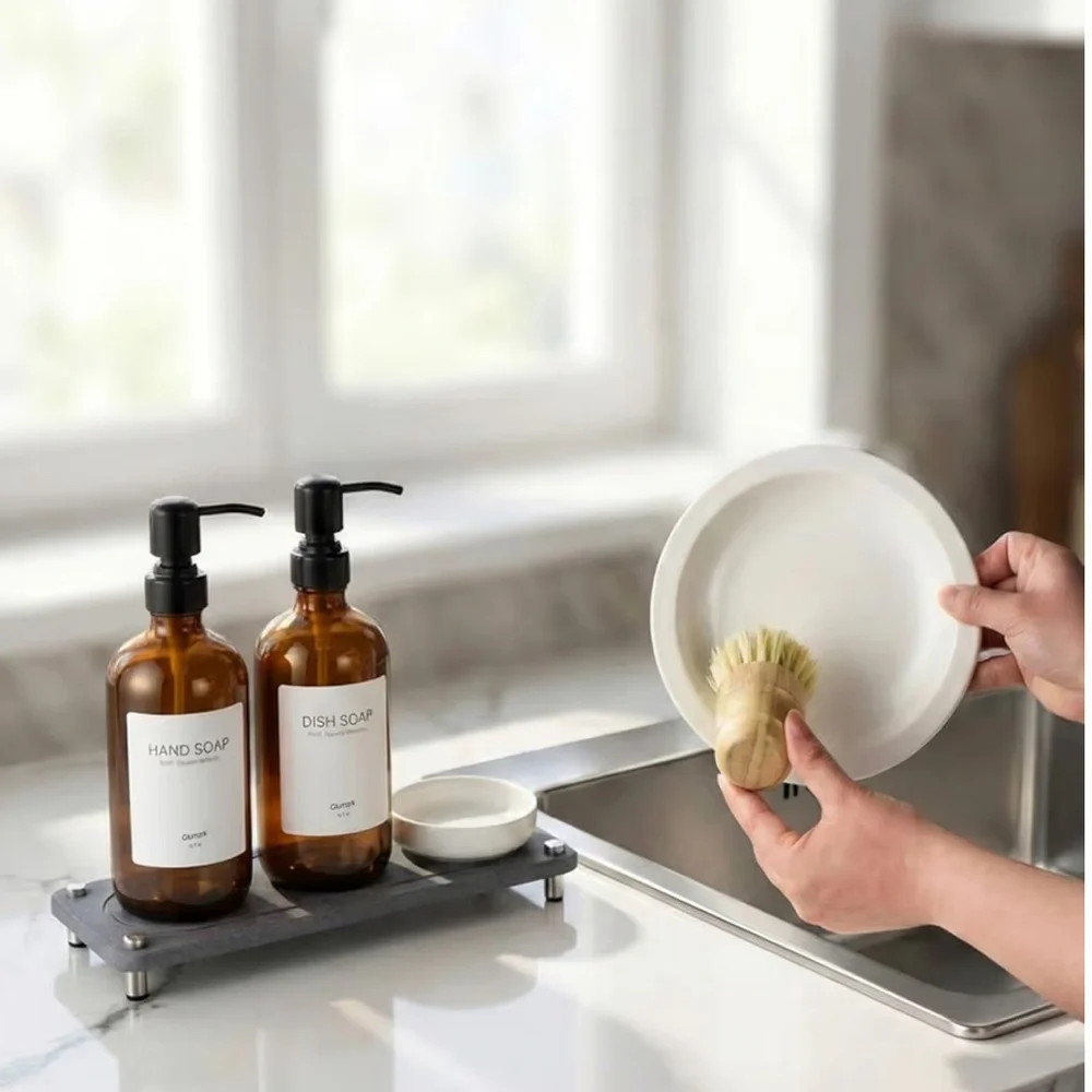 2 Pack Kitchen Soap Dispenser Set